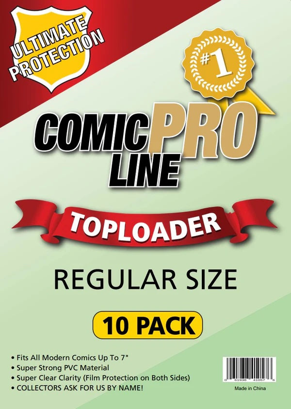 Toploader Protector (Regular Size - 7" x 10 1/2") - 10 Pack