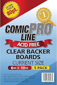 Backer Boards - Current (Clear) - 80pt - 6 3/4" x 10 1/2" - 5 Pack