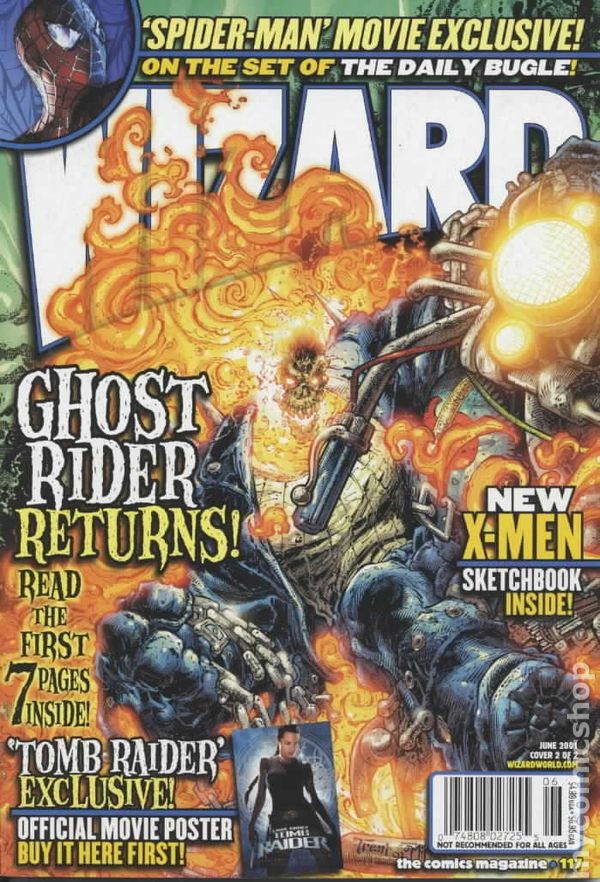 Wizard Magazine #117 (2001) -  - Ghost Rider Variant - Sealed