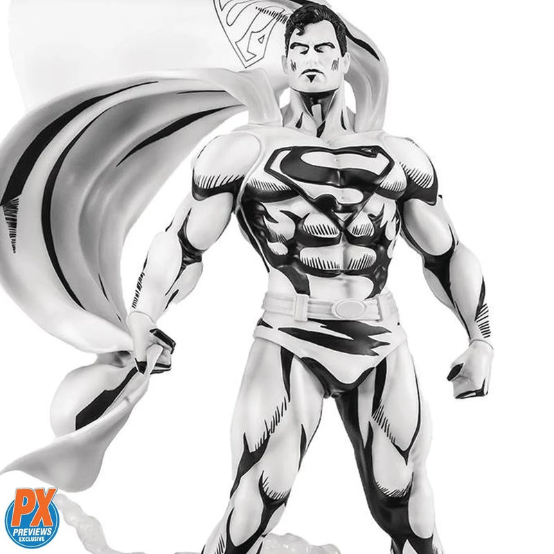 SDCC 2024 Superman Black and White Previews Exclusive Statue