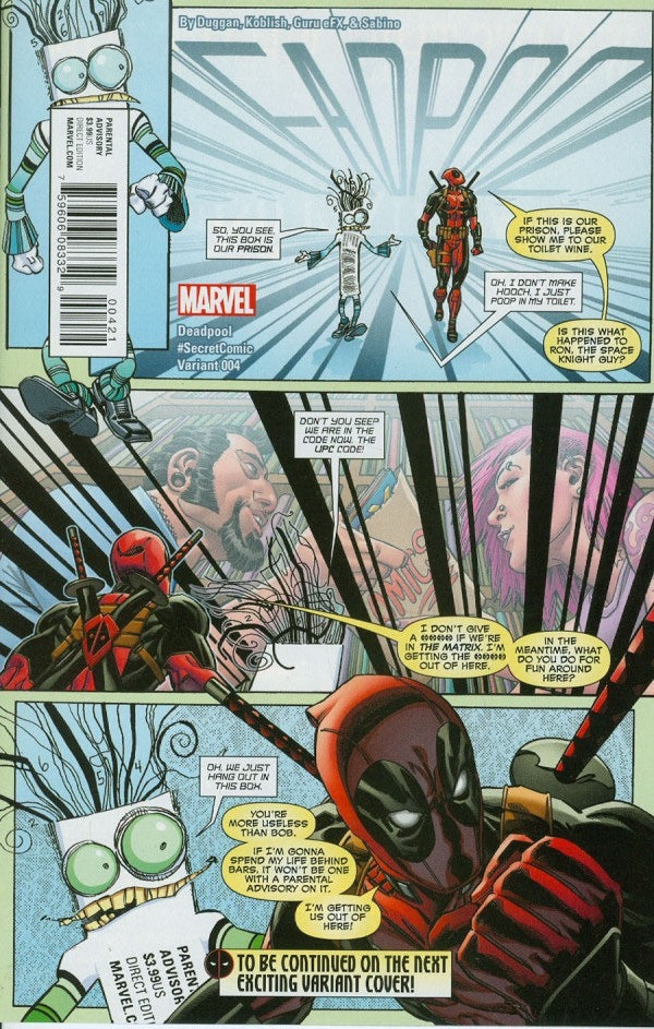 Deadpool #4 (2015) - Secret Comic Variant