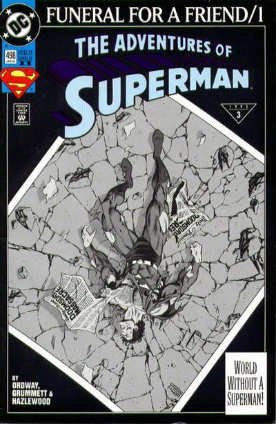 Adventures of Superman #498 (1993) - 2nd Printing