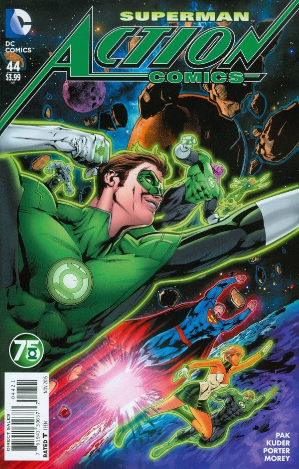 Action Comics #44 (2015) - Neil Edwards Green Lantern 75th Anniversary Variant
