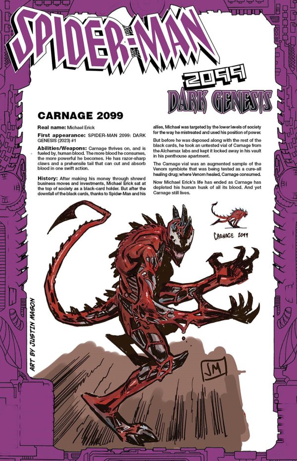 Spider-Man 2099: Dark Genesis #1 (2023) - 1:25 Mason Handbook Variant