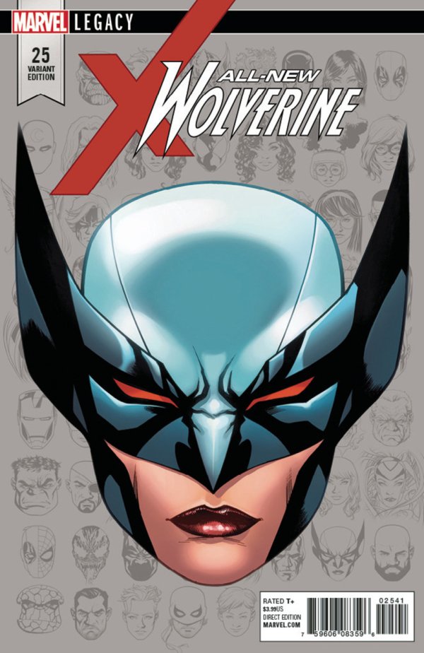 All-New Wolverine #25 (2017) - 1:10 McKone Legacy Headshot Variant