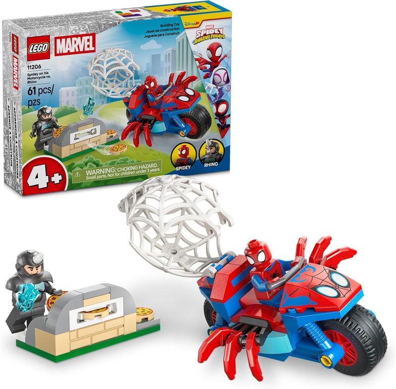 LEGO 11206 - Spidey on his Motorcycle vs. Rhino