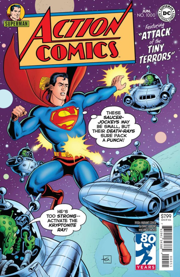 Action Comics #1000  (2018) - Dave Gibbons 1950s Variant
