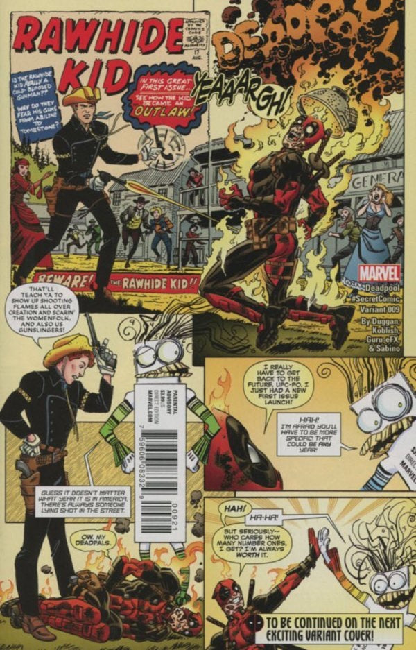 Deadpool #9 (2016) - Scott Koblish #SecretComic Variant