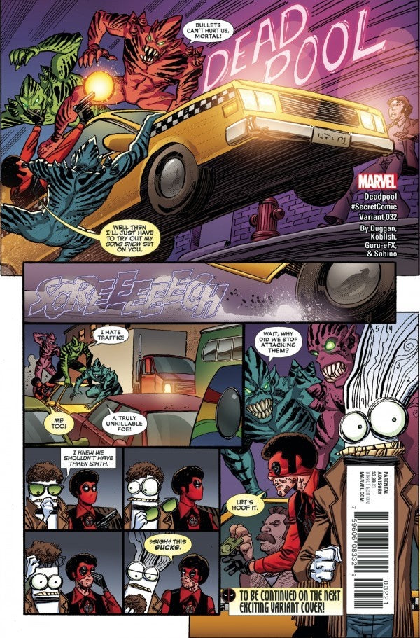 Deadpool #32 (2017) - Scott Koblish #SecretComic Variant