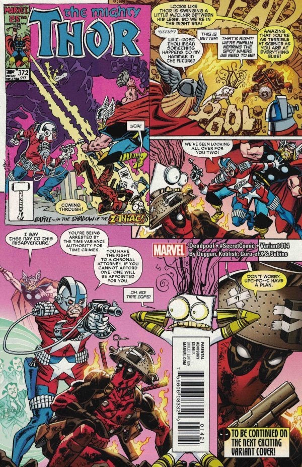 Deadpool #14 (2016) - Scott Koblish #SecretComic Variant