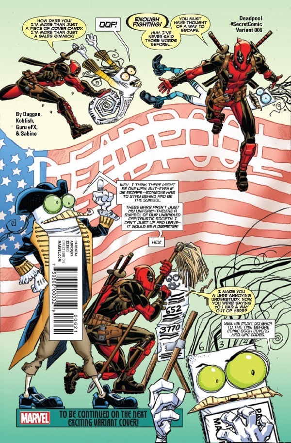 Deadpool #6 (2016) - Secret Comic Variant