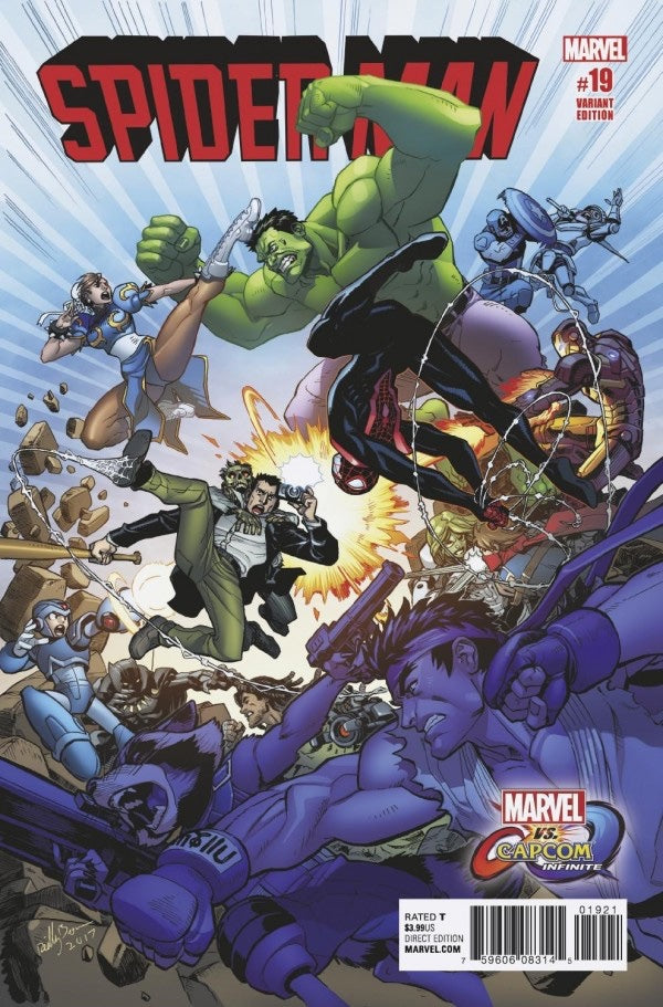 Spider-Man #19  (2017) - Reilly Brown Marvel vs. Capcom Infinite Variant