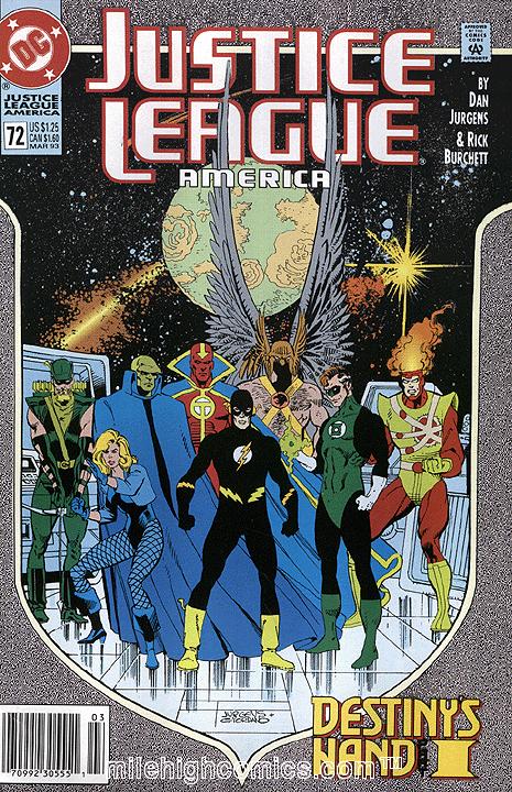Justice League America #72 (1993) - Newsstand Edition