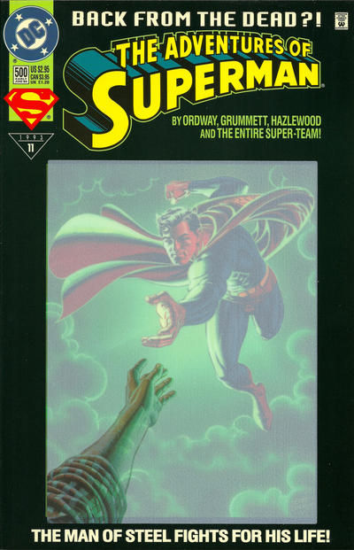 Adventures of Superman #500  (1993) Jerry Ordway Collector's Set Opened Variant