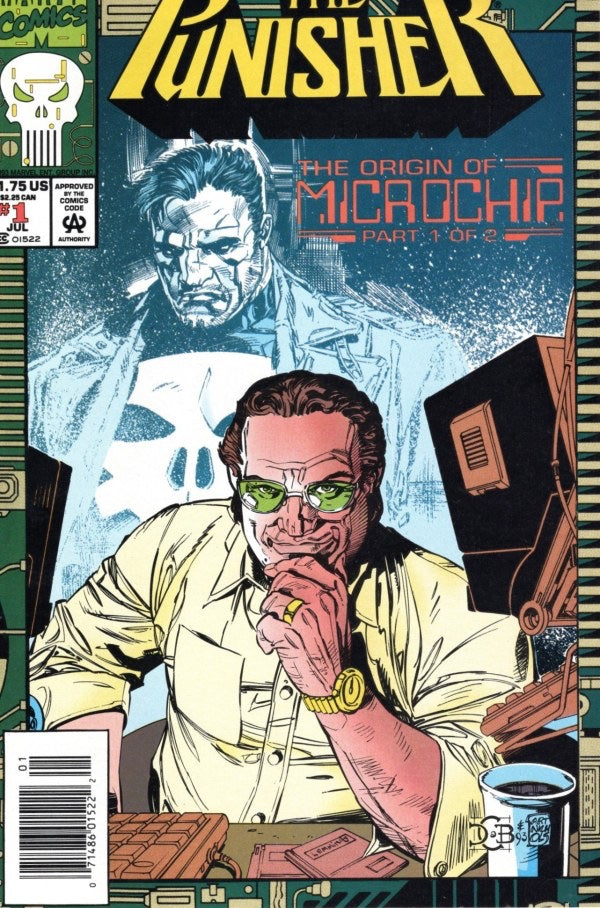 Punisher: The Origin of Microchip #1 (1993) - Newsstand Edition