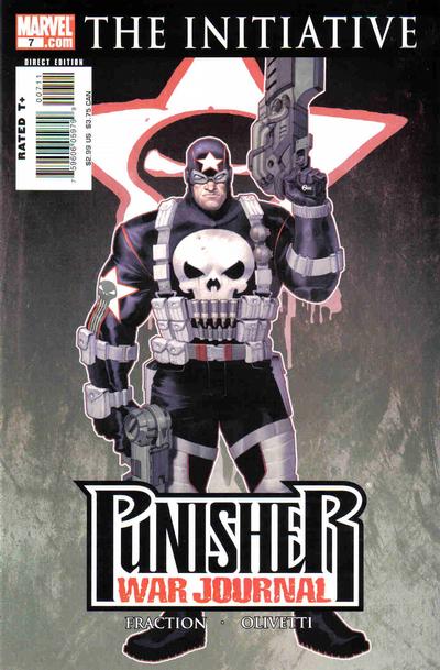 Punisher War Journal #7 - Ariel Olivetti Cap-Punisher Variant (2007)