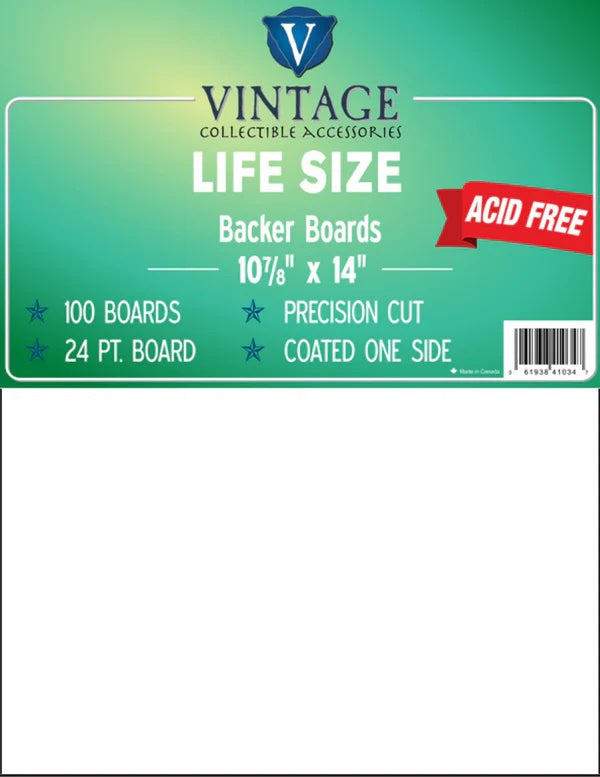 Backer Boards - Life Size - 24pt - 10 7/8" X 14"