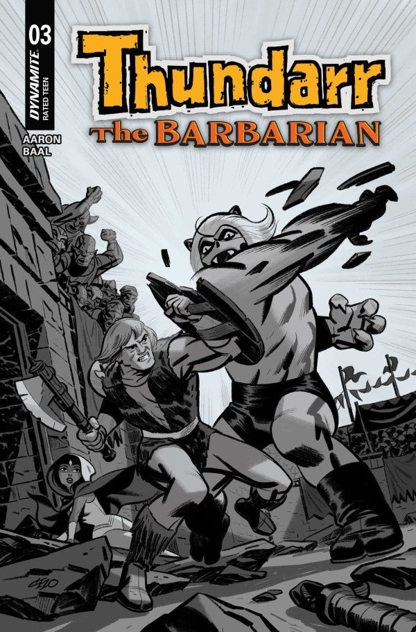 Thundarr the Barbarian #3 - 1:10 Michael Cho Black & White Variant