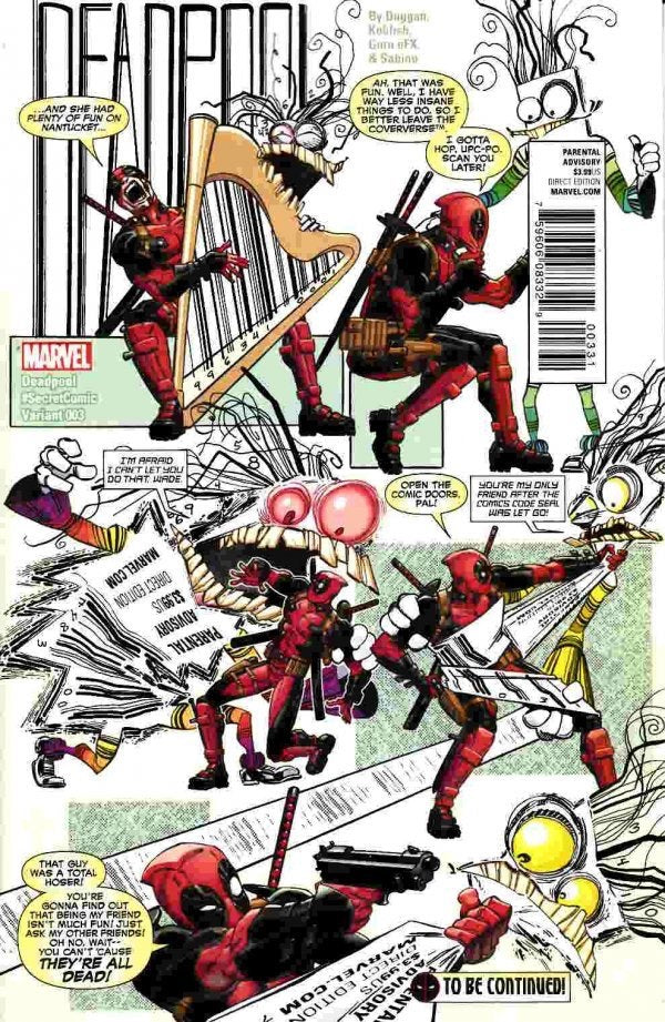 Deadpool #3 (2015) - Secret Comic Variant