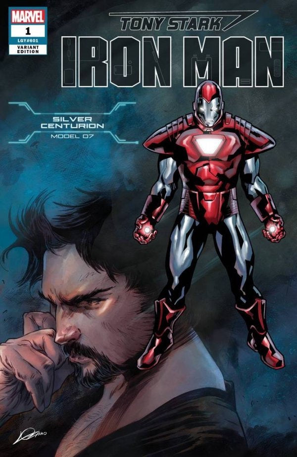 Tony Stark: Iron Man #1 (2018) -  Silver Centurion Armor Variant