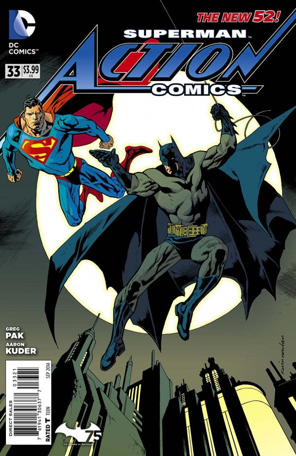 Action Comics #33 (2014) - Nowlan Batman 75th Anniversary Variant
