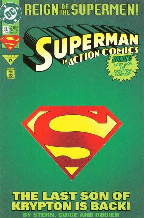 Action Comics #687 (1993) - Butch Guice Die-Cut Variant