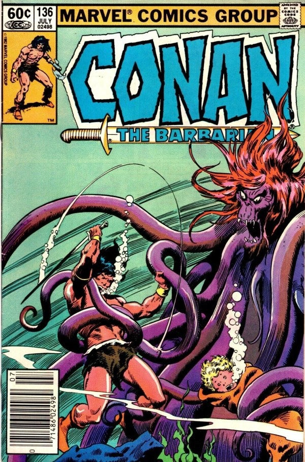 Conan the Barbarian #136  (1982) -Newsstand Edition (low grade)