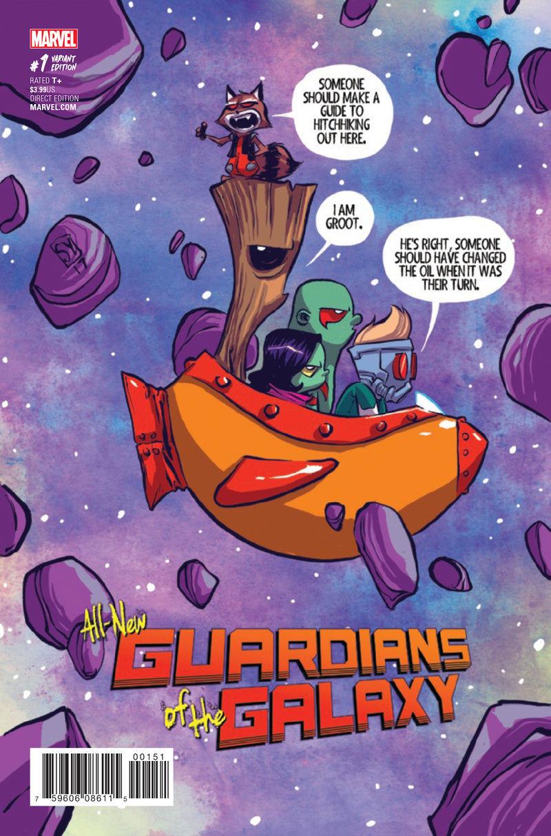 All-New Guardians of the Galaxy #1 (2017) - Skottie Young Variant