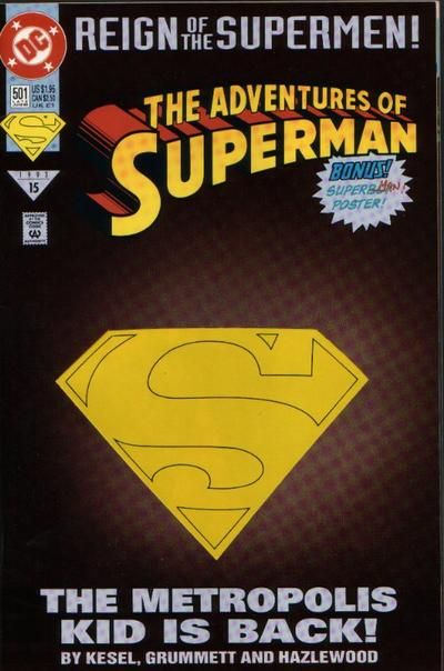 Adventures of Superman #501 (1993) - Grummett Die-Cut Variant