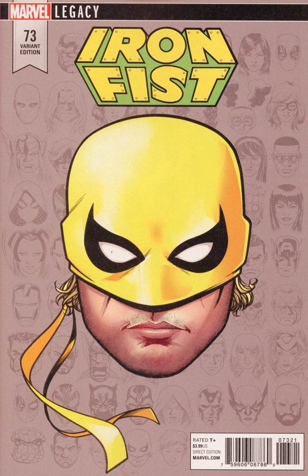 Iron Fist #73 (2017) - 1:10 Mike Legacy Headshot Variant