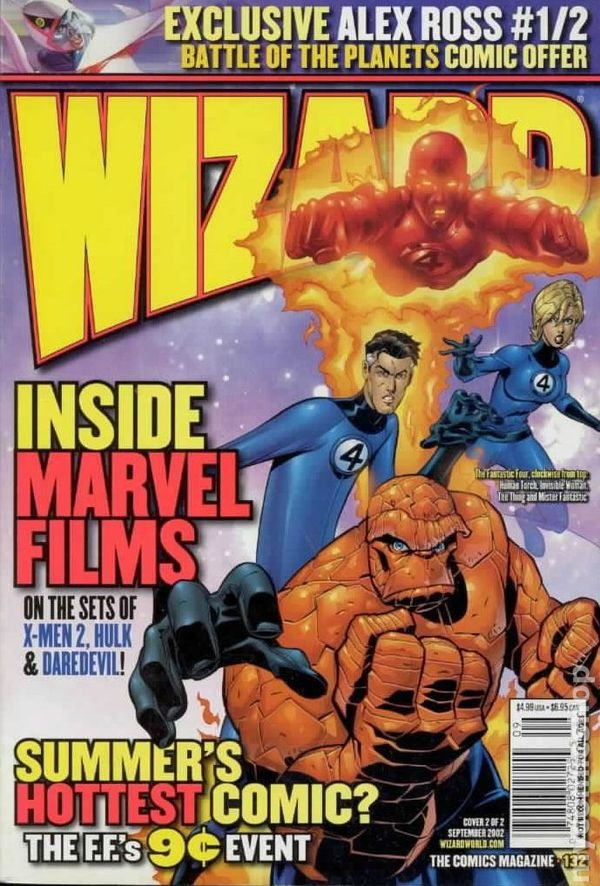 Wizard Magazine #132 (2002) - Fantastic Four Variant - Sealed
