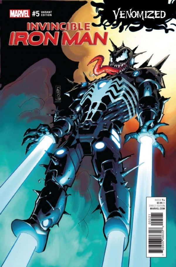 Invincible Iron Man #5 (2017) -  Rick Leonardi Venomized Variant